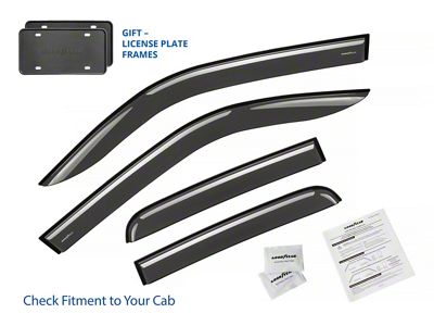 Goodyear Car Accessories Tape-On Window Deflectors (19-25 RAM 1500 Quad Cab)
