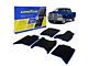 Goodyear Car Accessories Custom Fit Front and Rear Floor Liners; Black/Blue (12-18 RAM 2500 Crew Cab)