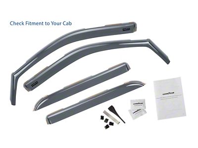 Goodyear Car Accessories Shatterproof in-Channel Window Deflectors (10-18 RAM 3500 Crew Cab)
