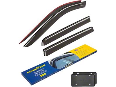 Goodyear Car Accessories Tape-On Window Deflectors (19-24 Sierra 1500 Crew Cab)