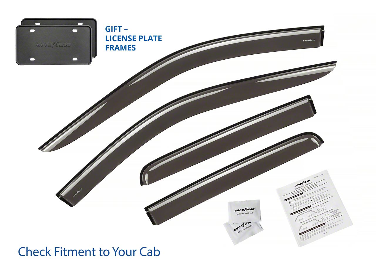 Goodyear Car Accessories Sierra 1500 TapeOn Window Deflectors