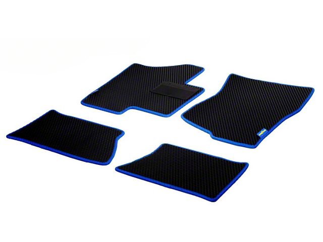 Goodyear Car Accessories Custom Fit Front and Rear Floor Liners; Black (07-14 Sierra 3500 HD Crew Cab)