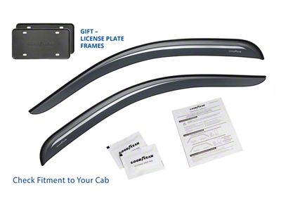 Goodyear Car Accessories Shatterproof in-Channel Window Deflectors (07-13 Silverado 1500 Regular Cab)