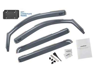 Goodyear Car Accessories Shatterproof in-Channel Window Deflectors (14-18 Silverado 1500 Crew Cab)