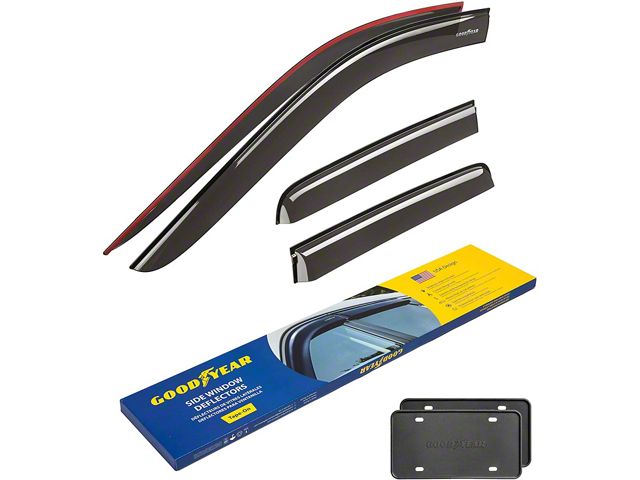 Goodyear Car Accessories Tape-On Window Deflectors (19-24 Silverado 1500 Double Cab)