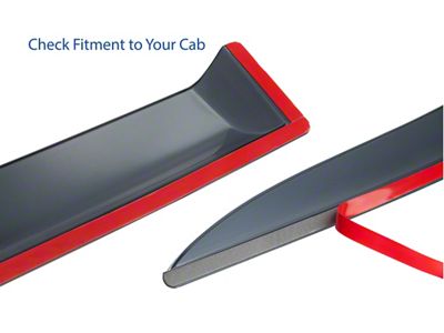 Goodyear Car Accessories Shatterproof Tape-On Window Deflectors (07-14 Silverado 3500 HD Regular Cab)