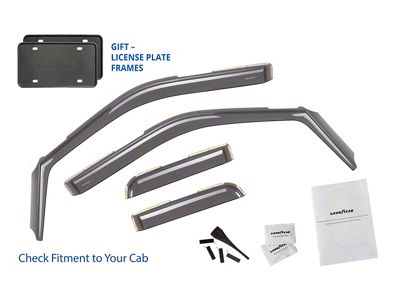 Goodyear Car Accessories Shatterproof in-Channel Window Deflectors (17-24 F-250 Super Duty SuperCab)