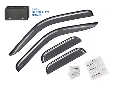 Goodyear Car Accessories Shatterproof Tape-On Window Deflectors (11-16 F-250 Super Duty SuperCab)