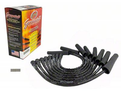 Granatelli Motor Sports Ignition Wires and Coil Pack Internals; High Temp Black (11-12 6.2L F-350 Super Duty)