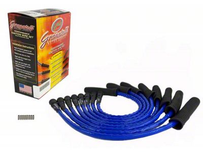 Granatelli Motor Sports Ignition Wires and Coil Pack Internals; High Temp Blue (11-12 6.2L F-350 Super Duty)