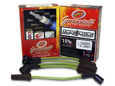 Granatelli Motor Sports MPG Ignition Wires and Coil Packs Internals; Green (11-12 6.2L F-350 Super Duty)