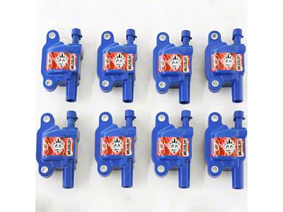 Granatelli Motor Sports Malevolent Series Coil Packs; Blue (07-18 5.3L, 6.2L Sierra 1500)