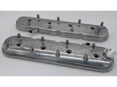 Granatelli Motor Sports Stock/Standard Valve Covers; Polished (10-19 6.0L Sierra 2500 HD)