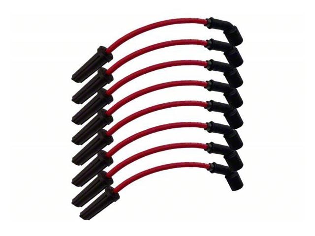 Granatelli Motor Sports High Performance Ignition Wires; 11-Inch; Red (99-06 4.8L, 5.3L, 6.0L Silverado 1500)