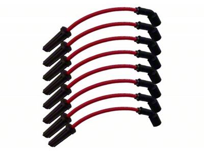 Granatelli Motor Sports High Performance Ignition Wires; 9-Inch; Red (99-06 4.8L, 5.3L, 6.0L Silverado 1500)