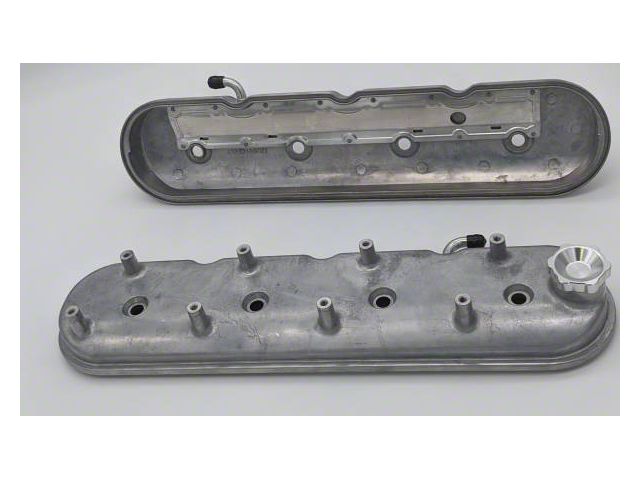 Granatelli Motor Sports Stock/Standard Valve Covers; Cast (09-13 5.3L, 6.2L Silverado 1500)