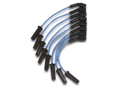 Granatelli Motor Sports High Performance Ignition Wires; 9-Inch; Blue (07-14 5.3L Yukon)
