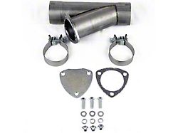 Granatelli Motor Sports Manual Exhaust Cutout; 4-Inch Aluminized Steel; Single (Universal; Some Adaptation May Be Required)