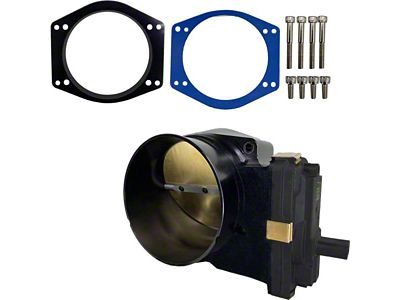 Granatelli Motor Sports 112mm Throttle Body; Black (14-25 6.2L Silverado 1500)