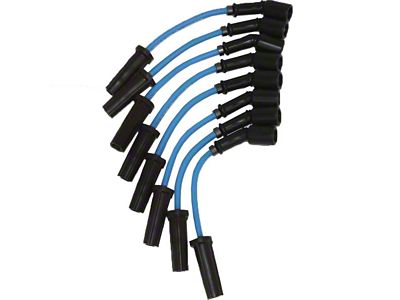 Granatelli Motor Sports High Performance Ignition Wires; 11-Inch; Blue (07-08 6.0L Silverado 3500 HD)