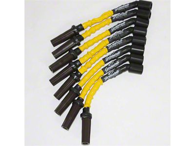 Granatelli Motor Sports High Performance Ignition Wires; High Temp Yellow (15-25 V8 Yukon)
