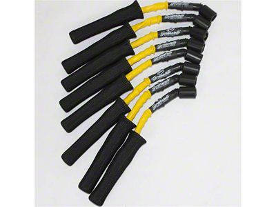 Granatelli Motor Sports High Performance Ignition Wires; High Temp Yellow and Black (15-25 V8 Yukon)