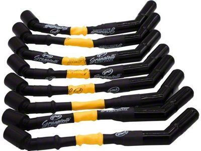 Granatelli Motor Sports High Performance Spark Plug Wires with Ceramic Boots; 10-Inch; High Temp Yellow (07-25 V8 Yukon)