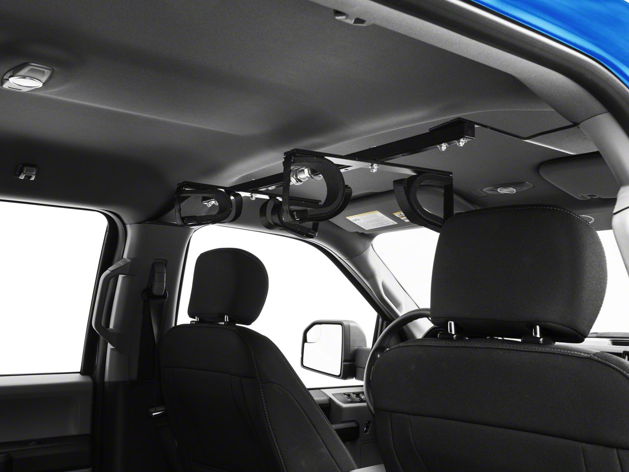 F150 CenterLok Overhead Gun Rack for Tactical Weapons; Holds 2 Guns