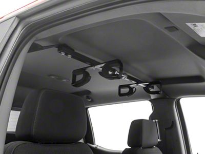 Center-Lok Overhead Gun Rack; Holds 2 Guns (04-25 Silverado 1500 Crew Cab)