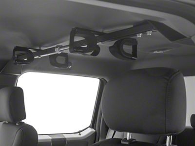 Center-Lok Overhead Gun Rack; Holds 2 Guns (99-25 F-250 Super Duty SuperCrew)