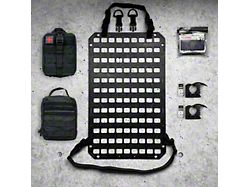 Grey Man Tactical Vehicle Seatback RMP MOLLE Panel Package with Original QuickFist Clamp and Hardware and Medical Tear Away Pouch and BaseMed First Aid Kit; 15.25-Inch x 25-Inch (Universal; Some Adaptation May Be Required)