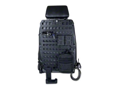 Grey Man Tactical RMPX Vehicle Locking Rifle Rack MOLLE Panel with Standard Buttstock Cup Kit, SC-6 Mount and Large Utility Pouch; 15.25-Inch x 25-Inch (Universal; Some Adaptation May Be Required)