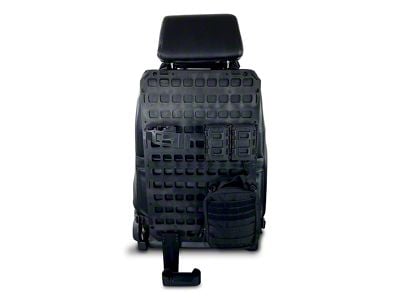 Grey Man Tactical RMP Vehicle Rifle Rack MOLLE Panel with Standard Buttstock Cup Kit, 6-Inch Extension and Large Utility Pouch; 15.25-Inch x 25-Inch (Universal; Some Adaptation May Be Required)