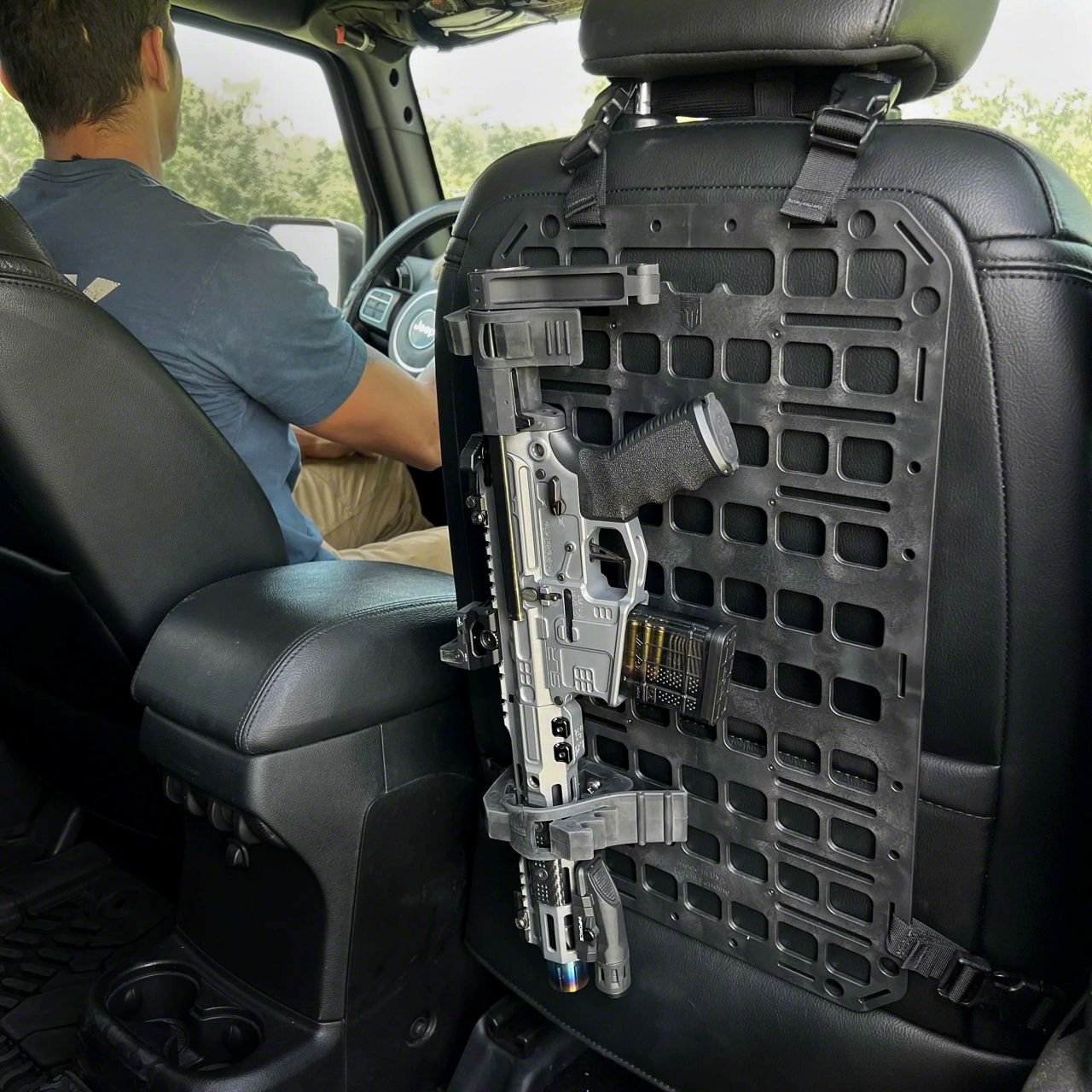 Grey Man Tactical RMP Vehicle Rifle Rack MOLLE Panel; x 21-Inch  (Universal; Some Adaptation May Be Required)