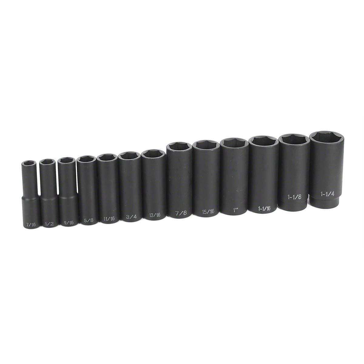 Grey Pneumatic Universal AT 1/2-Inch Drive Deep Length SAE Impact ...