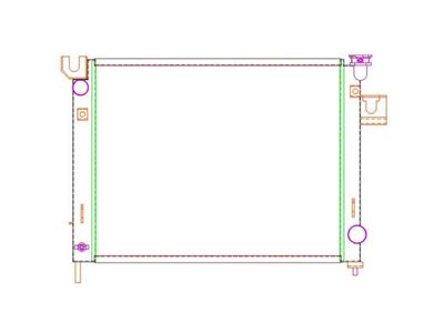 Griffin Radiators PerformanceFit CrossFlow Radiator; 2-Row (02-09 V8 RAM 1500, Excluding SRT-10)