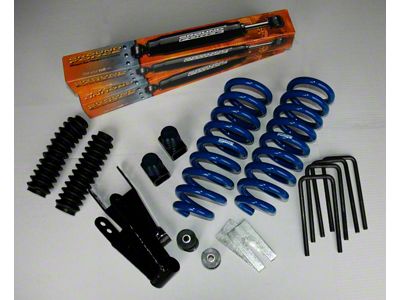 Ground Force Lowering Kit; 1-Inch Front / 2-Inch Rear (99-03 F-150 Harley Davidson)