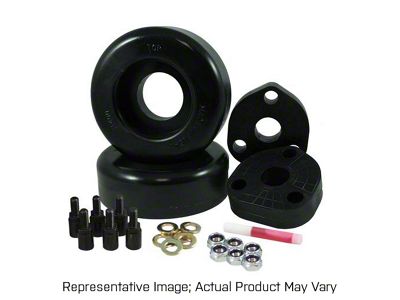 Ground Force 2-Inch Front / 1-Inch Rear Leveling Kit (19-24 4WD RAM 1500 w/o Air Ride, Excluding TRX)
