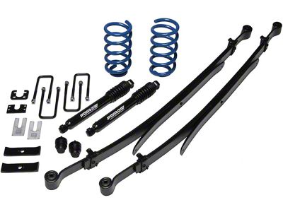 Ground Force Lowering Kit; 2.50-Inch Front / 4.30-Inch Rear (06-09 2WD RAM 1500 Quad Cab)