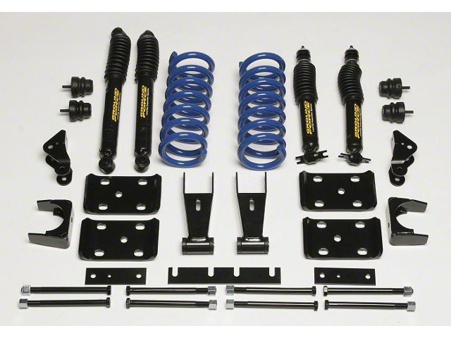 Ground Force Lowering Kit; 2.50-Inch Front / 4.30-Inch Rear (06-08 2WD RAM 1500 Regular Cab)