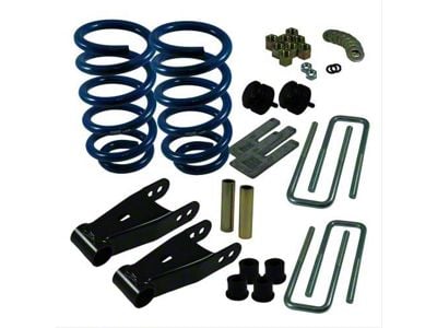 Ground Force 1-Inch Front / 3-Inch Rear Lowering Kit (14-18 4WD Sierra 1500 Regular Cab)