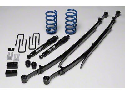 Ground Force 2-Inch Front / 4.50-Inch Rear Lowering Kit (07-13 2WD Sierra 1500 Regular Cab w/ 6.50-Foot Standard Box)