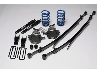 Ground Force 3-Inch Front / 5-Inch Rear Lowering Kit (07-13 2WD Sierra 1500 Extended Cab w/ 6.50-Foot Standard Box, Crew Cab w/ 5.80-Foot Short Box)