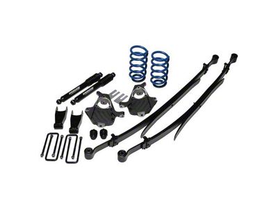 Ground Force Lowering Kit; 3-Inch Front / 6-Inch Rear (07-13 2WD Sierra 1500 Regular Cab w/ 6.50-Foot Standard Box)