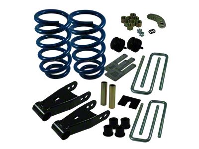 Ground Force 2-Inch Front / 3-Inch Rear Lowering Kit (14-18 2WD Silverado 1500 Double Cab, Crew Cab)