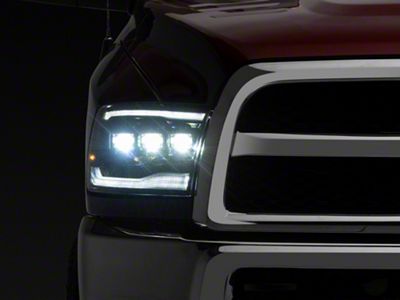 GTR Lighting Carbide LED Headlights; Black Housing; Clear Lens (09-18 RAM 1500)