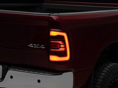 GTR Lighting Carbide LED Tail Lights; Black Housing; Smoked Lens (10-18 RAM 2500)