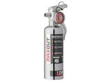 H3R Performance MaxOut Dry Chemical Car Fire Extinguisher; Chrome; 1.0 lb.