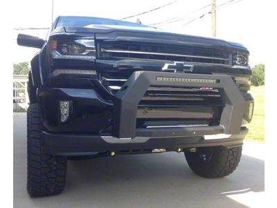 Hammerhead Bull Bar with 21.50-Inch LED Light Bar Cutout; Black (07-13 Silverado 1500)