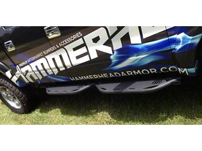 Hammerhead Cab Length Running Boards; Black (09-14 F-150 SuperCrew)